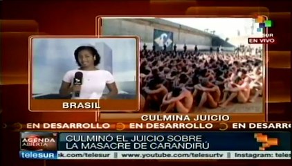 Fuertes condenas de cárcel a 73 implicados en la matanza de Carandirú