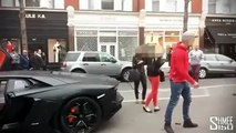 Lamborghini Aventador quase levanta voo em Londres lol