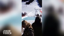 Skier On Water Takes Out Spectator | Don't Text And Watch Sports