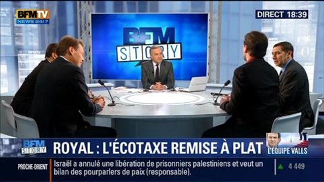BFM Story: Ségolène Royal souhaite remettre à plat l'écotaxe - 03/04