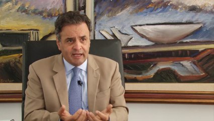 Aécio Neves: o Brasil está com a inflação alta, crescimento baixo e perda de credibilidade por culpa do PT.
