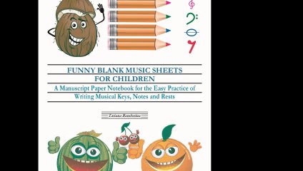 Manuscript Paper Notebook for Kids