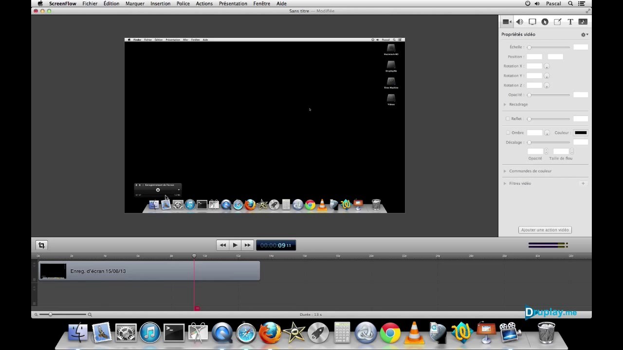 Masquer les icones de ScreenFlow