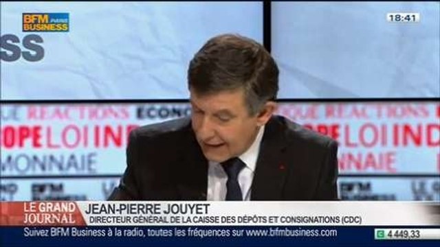 Jean-Pierre Jouyet, directeur général de la Caisse des Dépôts et Consignations, dans Le Grand Journal - 3/4