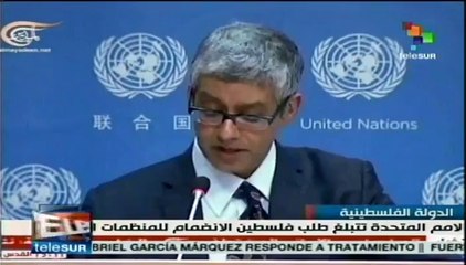La ONU avala intención de Palestina de lograr la paz con Israel