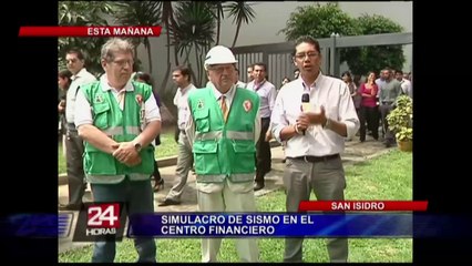 VIDEO: Así se desarrolló el simulacro de sismo e incendio en San Isidro