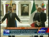 Elías Jaua, sostuvo un encuentro este jueves con el ministro de Relaciones Exteriores de Italia