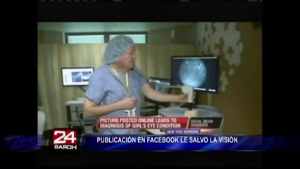 Mujer evitó que su hija pierda la visión tras publicar su foto en Facebook