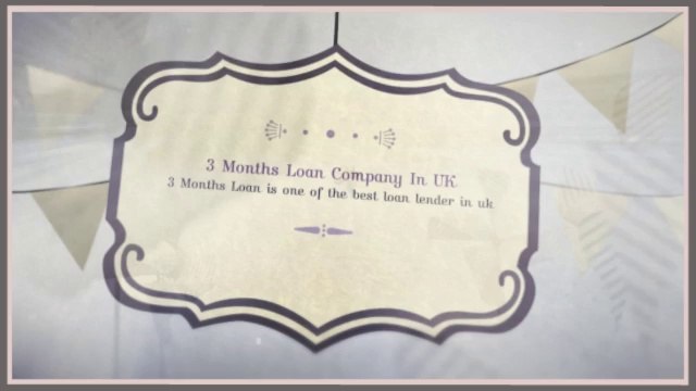 Payday Loans - 3 months loan lenders Uk