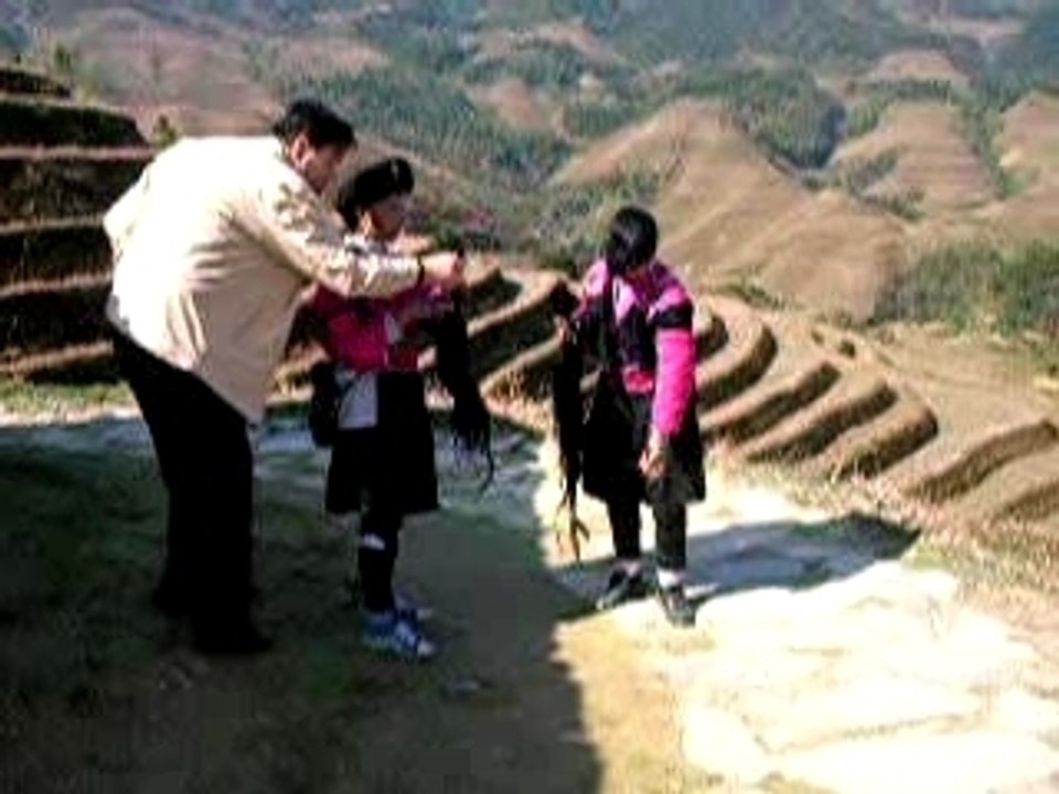 Cheuveux longs de femme Yao de Longji
