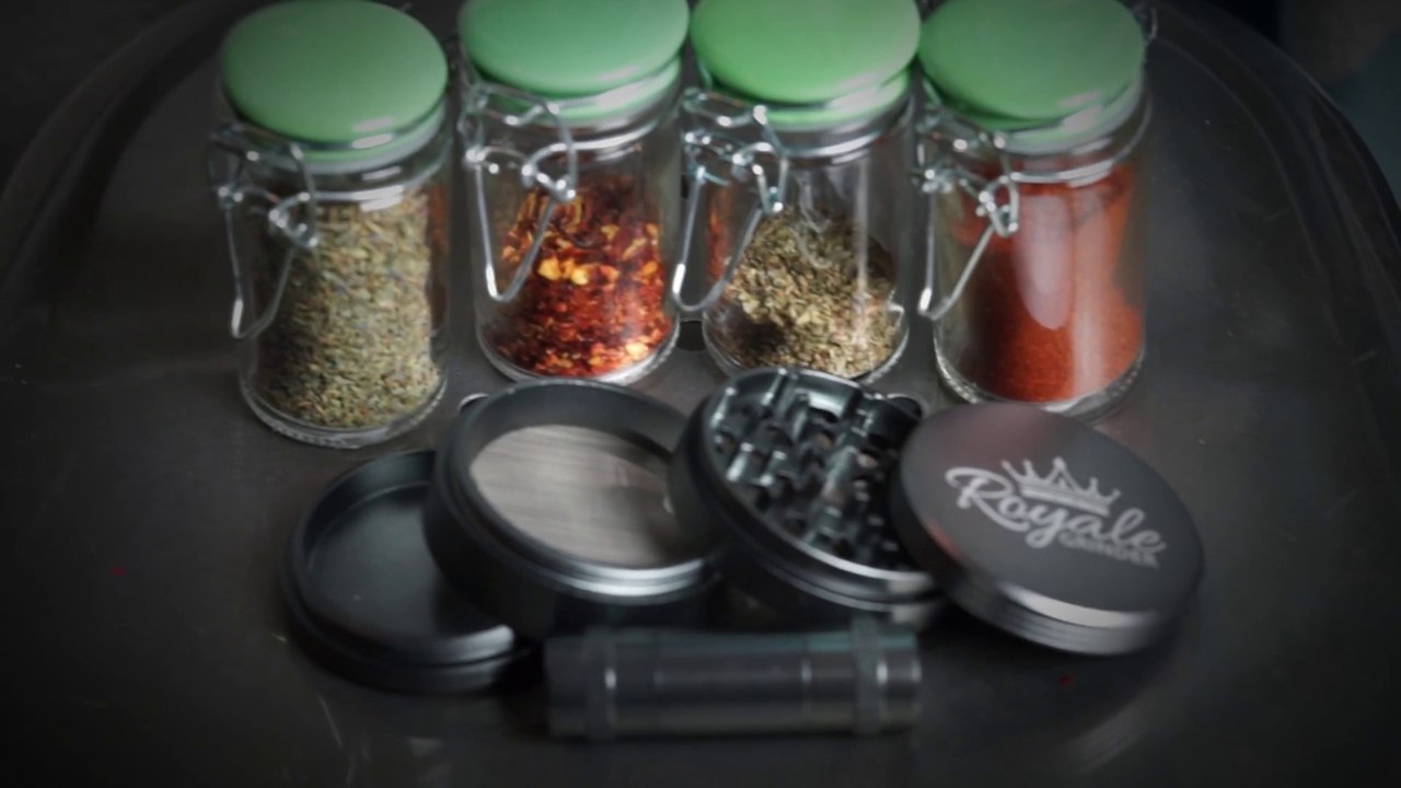 Get out of your boredom with Royale Grinders - Metal Herb Grinder with pollen catcher and Pollen Press