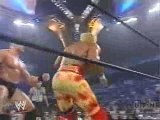 Hollywood Hulk Hogan vs. Brock Lesnar, WWE Smackdown, 2002.