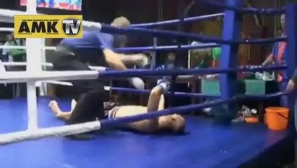 Kütük gibi devrildi