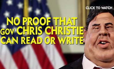 Puppet Nation US | News Update | No Proof That Gov. Chris Christie Can Read or Write