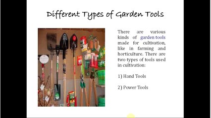 Purposes Of Garden Tools
