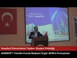 AKINSOFT Yönetim Kurulu Başkanı Dr.Özgür AKIN'ın İstanbul Üniversitesi Söyleşisi...