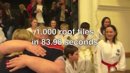 Martial Artist Sets New Tile-Smashing Record
