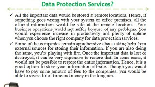 Should we hire professionals for data protection services?