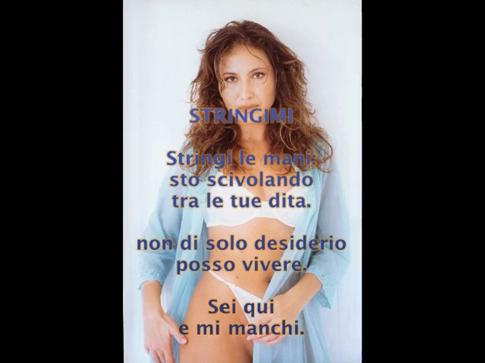 Loredana Bontempi in "Poesie nude": "Stringimi"