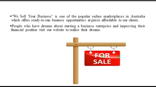 We Sell Your Business : Business Web Portal In Australia