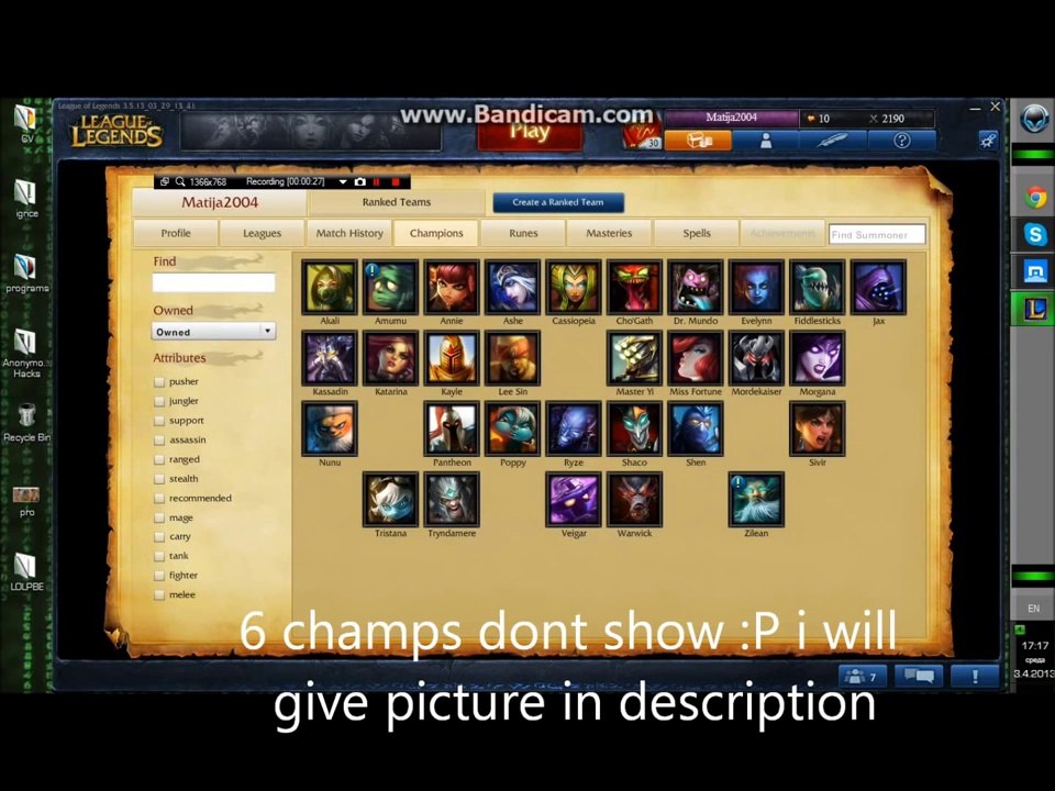 PlayerUp.com - Buy Sell Accounts - I am selling lol account