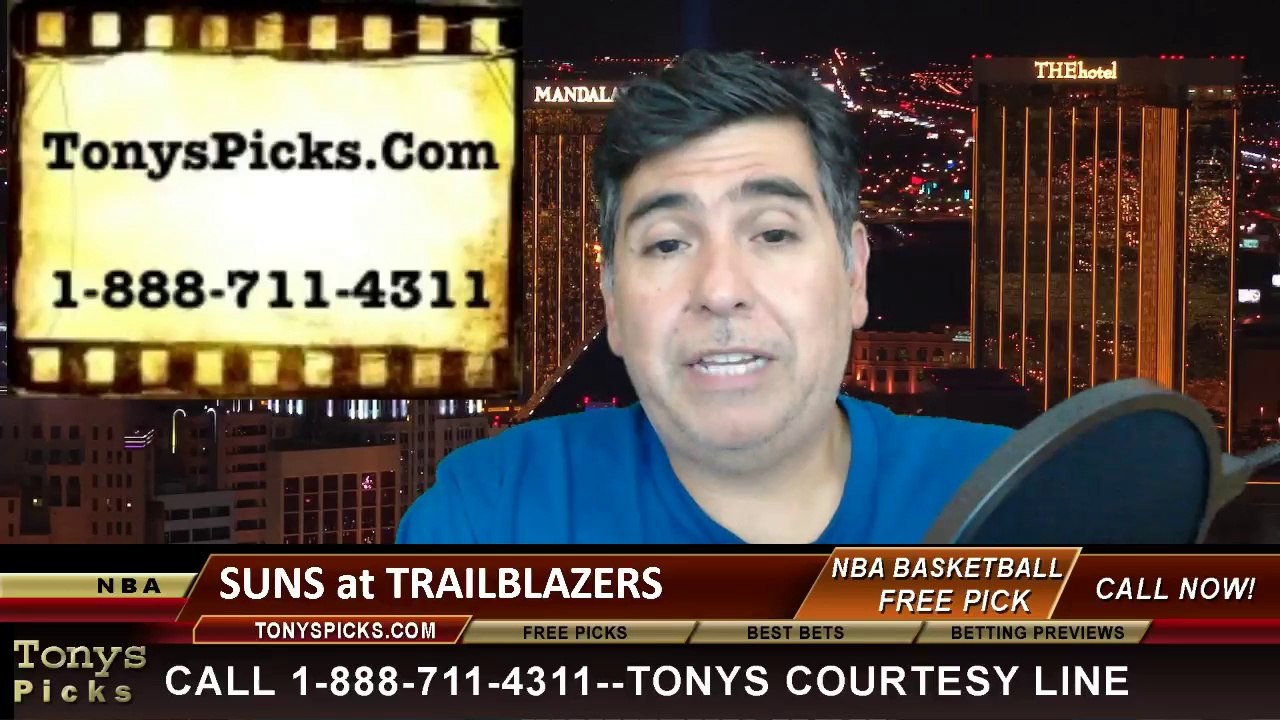 Portland Trailblazers vs. Phoenix Suns Pick Prediction NBA Pro Basketball Odds Preview 4-4-2014
