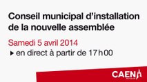 Ville de Caen : Conseil Municipal du samedi 5 avril 2014