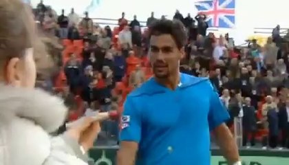 Fabio Fognini batte James Ward - Davis Cup 2014