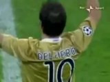 Ovazione ad Alex Del Piero al Bernabeu