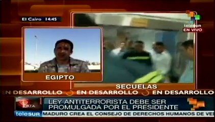 Egipto aprueba Ley Antiterrorista