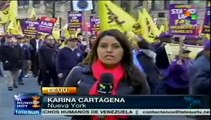 Empleo y salarios justos, demandan miles de trabajadores en NY