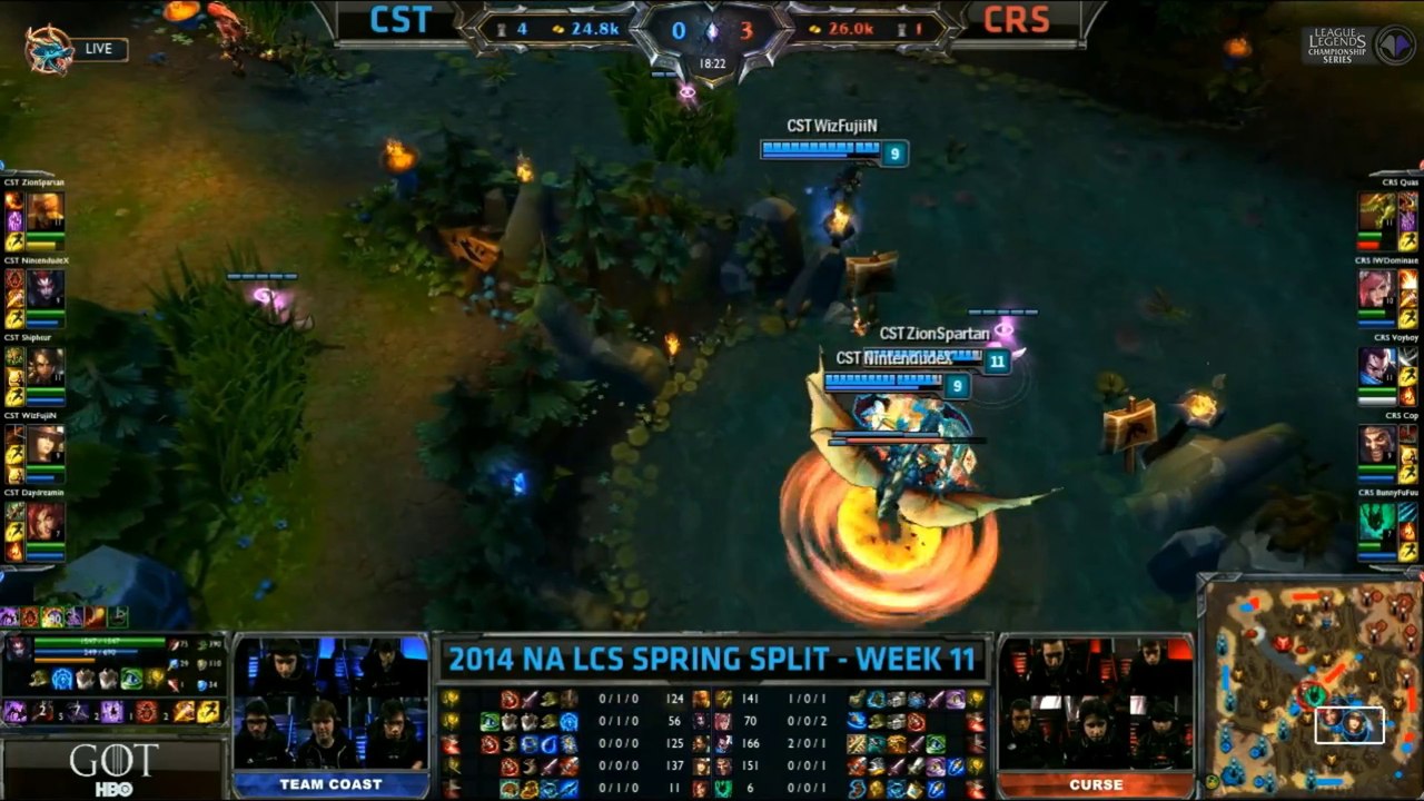 LCS NA W11D1 Game 2 CST vs CRS
