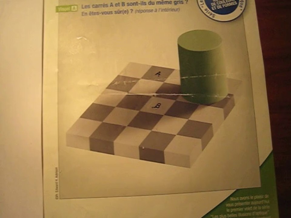 Nuances de gris ? (l'échiquier d'Adelson)