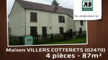 A vendre - maison - VILLERS COTTERETS (02470) - 4 pièces - 87m²
