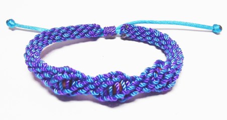 COMO HACER PULSERA REDONDA EN KUMIHIMO CON CUENTAS INCRUSTADAS EN EL CENTRO. TUTORIAL DIY