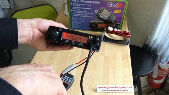 CRT7M RADIO MOBILE UHF PMR Presentation Go Technique