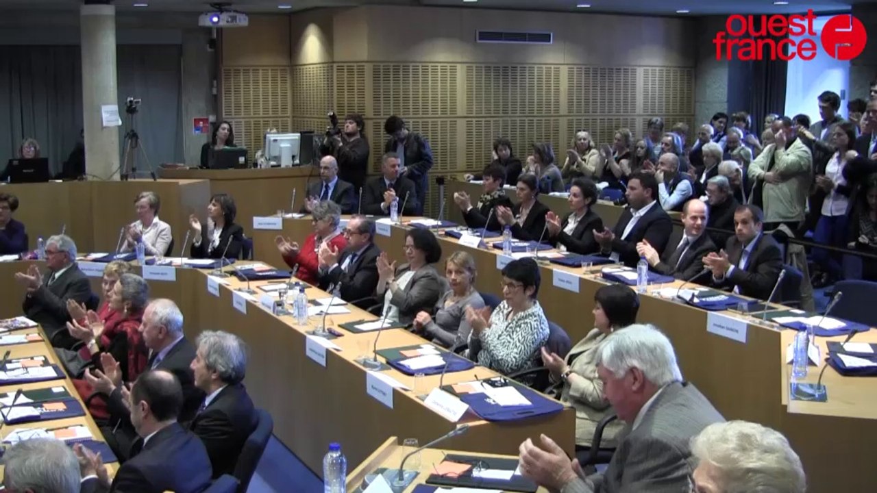 Installation de Bruno Joncour comme maire de Saint-Brieuc