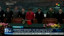 Presidentes de China, Brasil y 