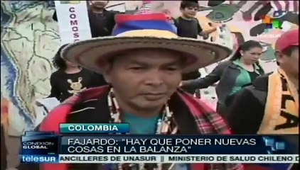 Mineros y agraristas, claves para pacificar Colombia, dice Fajardo
