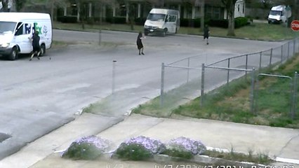 Security Cam Rolls As Fedex Driver Forgets To Put Van In Park