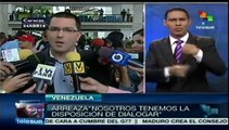 Gobierno de Venezuela reitera llamado al diálogo a la oposición