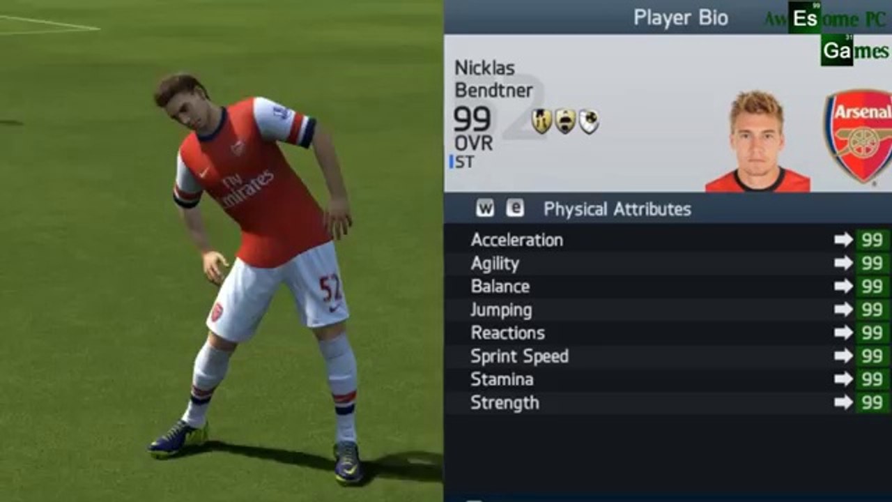 FIFA 14 Speed Test - WITHOUT BALL_