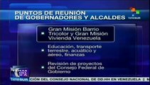 Venezuela: definen gobernadores y alcaldes plan de desarrollo nacional