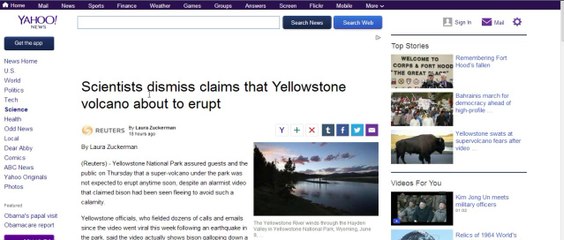 Is Yellowstone about to erupt phone call with an employee at Yellowstone