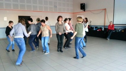 Puppies line dance