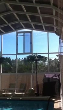 Motorized window on our Pool Enclosures
