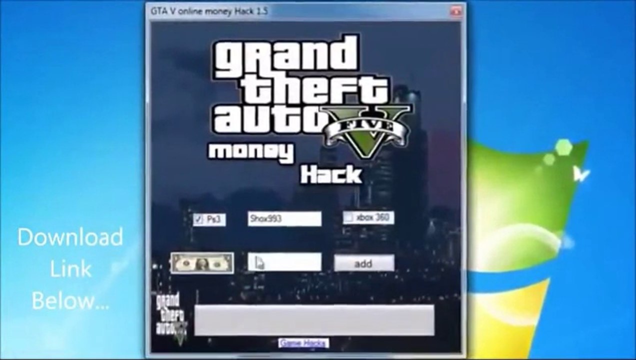 GTA 5 Online Money Hack Tool 100% working April 2014