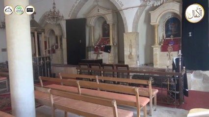 كنيسة الارمن في كسب - اللاذقية كما صورها المعارضون السوريون