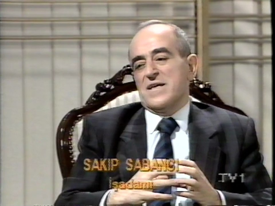 128-TV1 Sakıp Sabancı Din ve Ahlak Konuşması