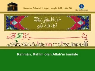 OTUZUNCU CÜZ KURANI KERİM SAYFA 602